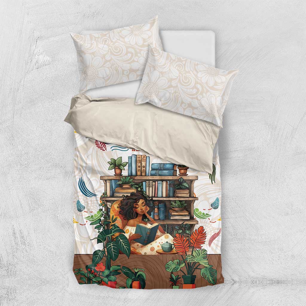 Never Underestimate A Girl Who Loves Reading Books Bedding Set