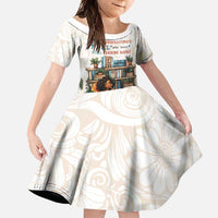 Never Underestimate A Girl Who Loves Reading Books Family Matching Short Sleeve Bodycon Dress and Hawaiian Shirt