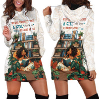 Never Underestimate A Girl Who Loves Reading Books Hoodie Dress