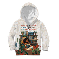 Never Underestimate A Girl Who Loves Reading Books Kid Hoodie