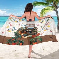 Never Underestimate A Girl Who Loves Reading Books Sarong
