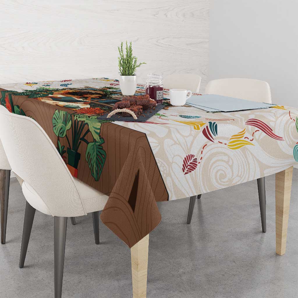 Never Underestimate A Girl Who Loves Reading Books Tablecloth