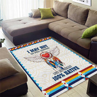 Native American Love Area Rug Dream Catcher With Angel Wings