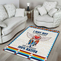 Native American Love Area Rug Dream Catcher With Angel Wings