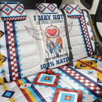 Native American Love Back Car Seat Cover Dream Catcher With Angel Wings