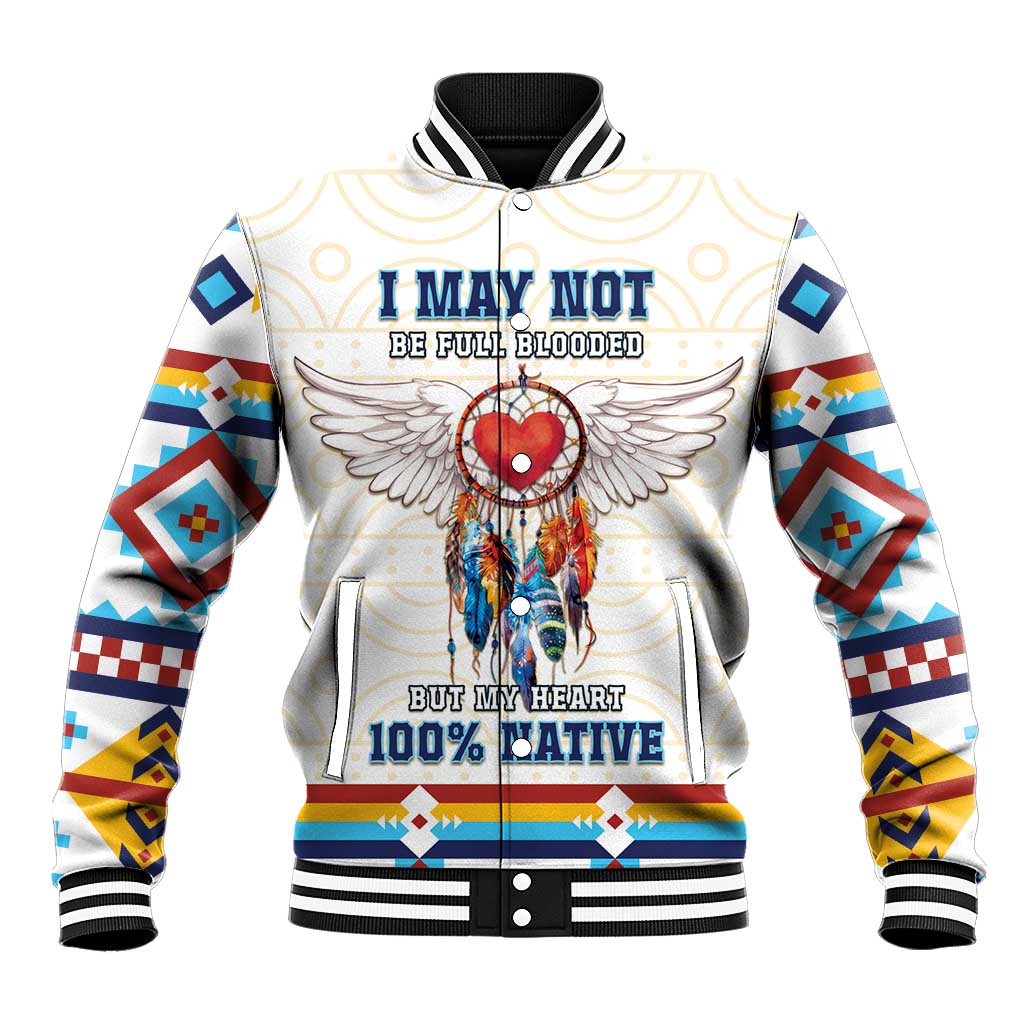 Native American Love Baseball Jacket Dream Catcher With Angel Wings