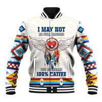 Native American Love Baseball Jacket Dream Catcher With Angel Wings