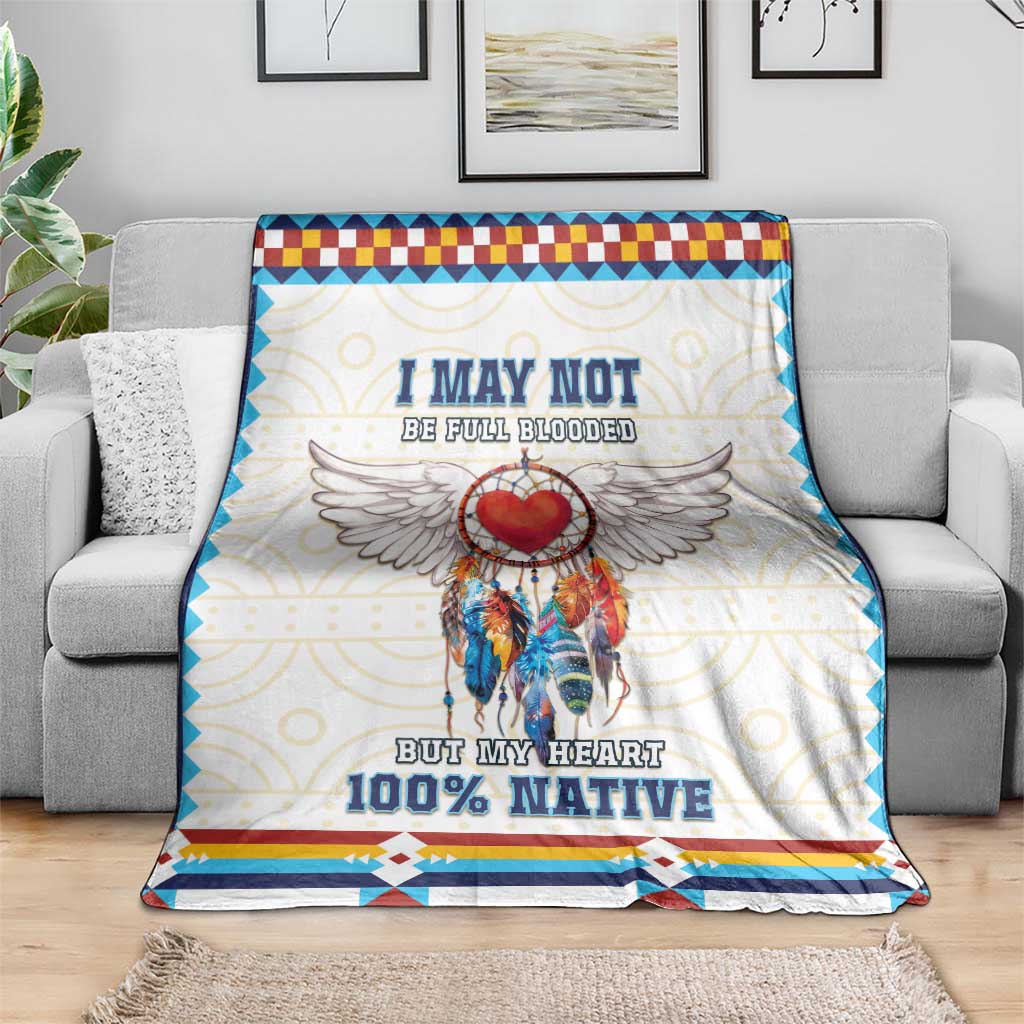 Native American Love Blanket Dream Catcher With Angel Wings