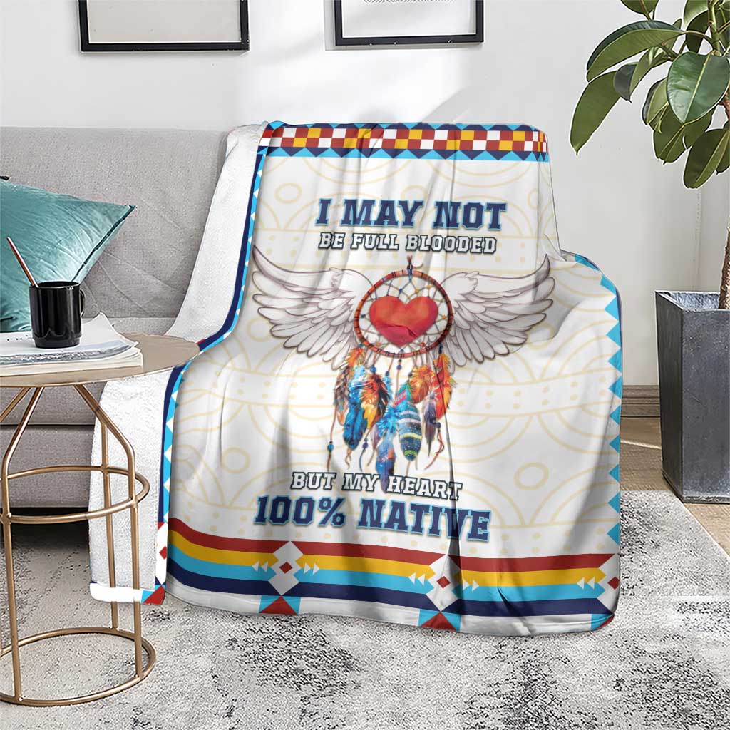 Native American Love Blanket Dream Catcher With Angel Wings