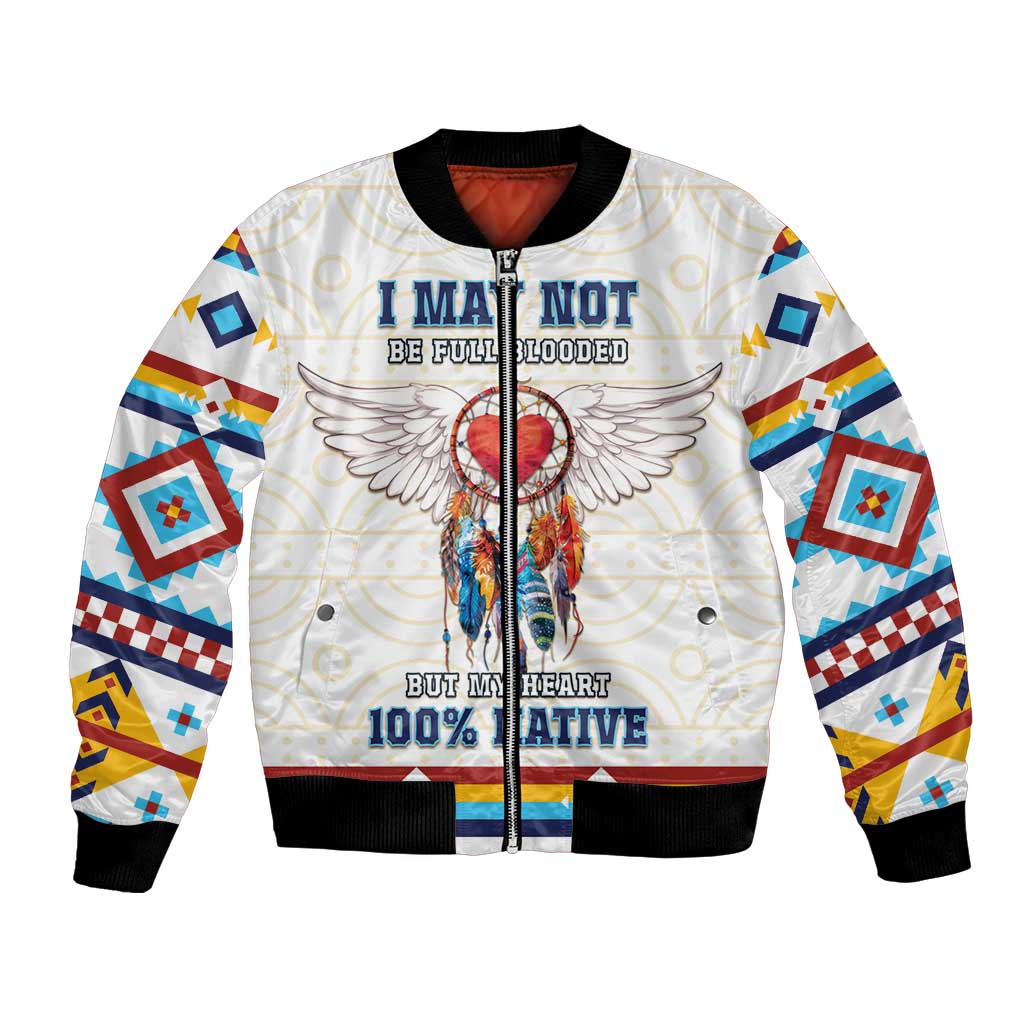 Native American Love Bomber Jacket Dream Catcher With Angel Wings