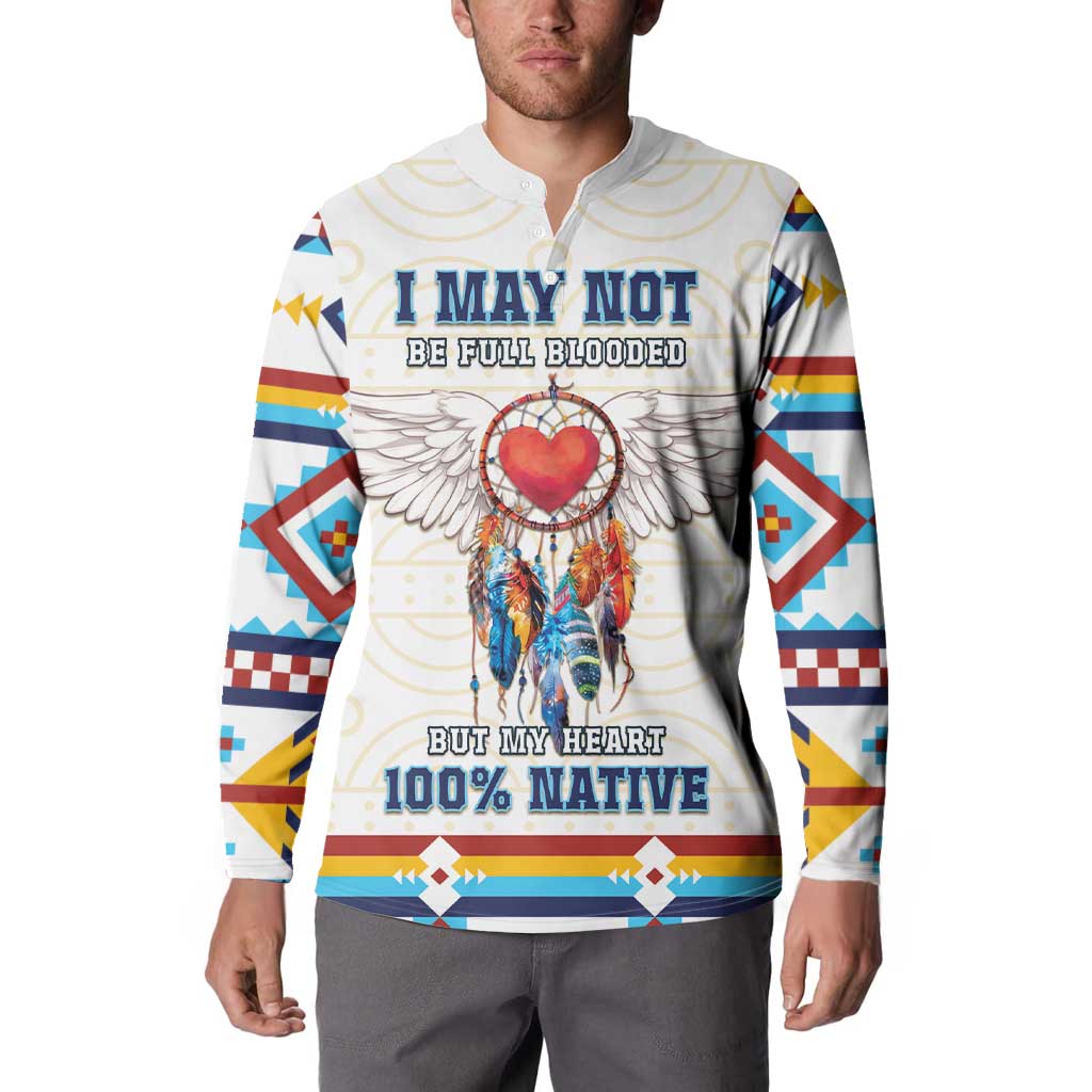 Native American Love Button Sweatshirt Dream Catcher With Angel Wings