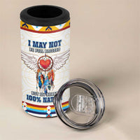 Native American Love 4 in 1 Can Cooler Tumbler Dream Catcher With Angel Wings