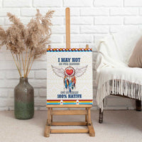Native American Love Canvas Wall Art Dream Catcher With Angel Wings