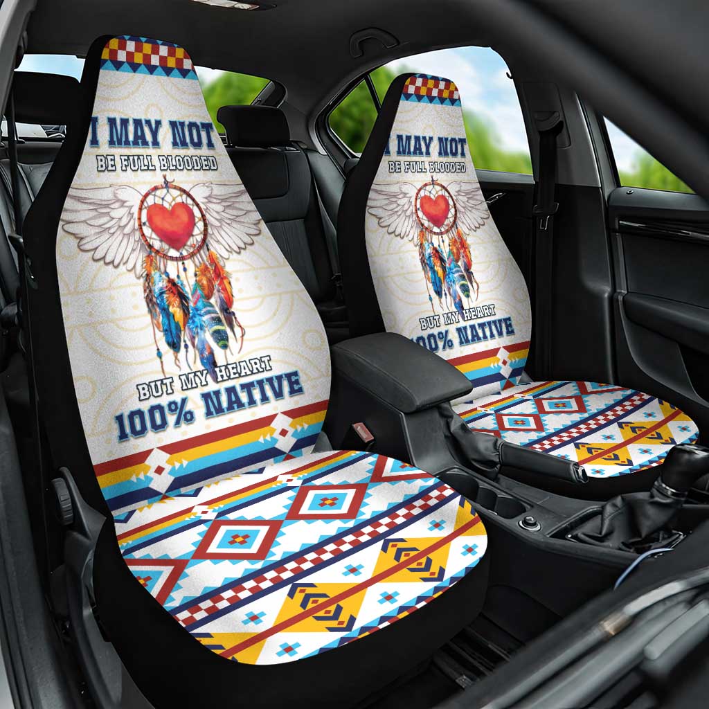 Native American Love Car Seat Cover Dream Catcher With Angel Wings