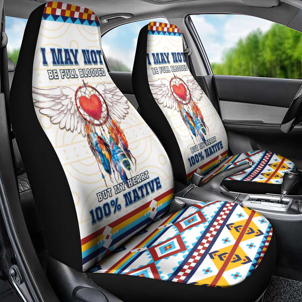 Native American Love Car Seat Cover Dream Catcher With Angel Wings
