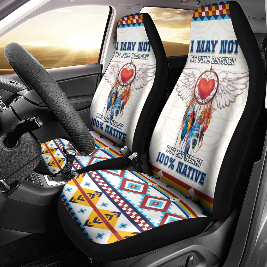 Native American Love Car Seat Cover Dream Catcher With Angel Wings