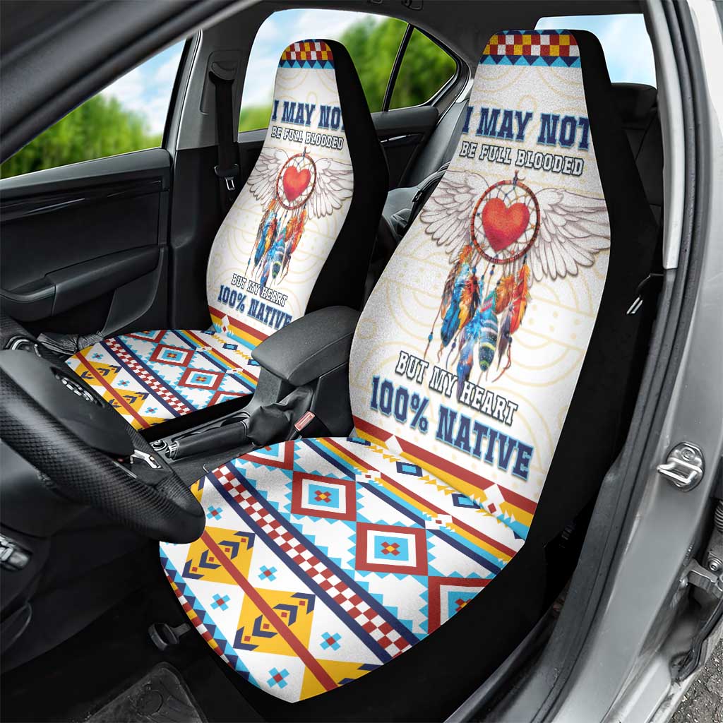 Native American Love Car Seat Cover Dream Catcher With Angel Wings