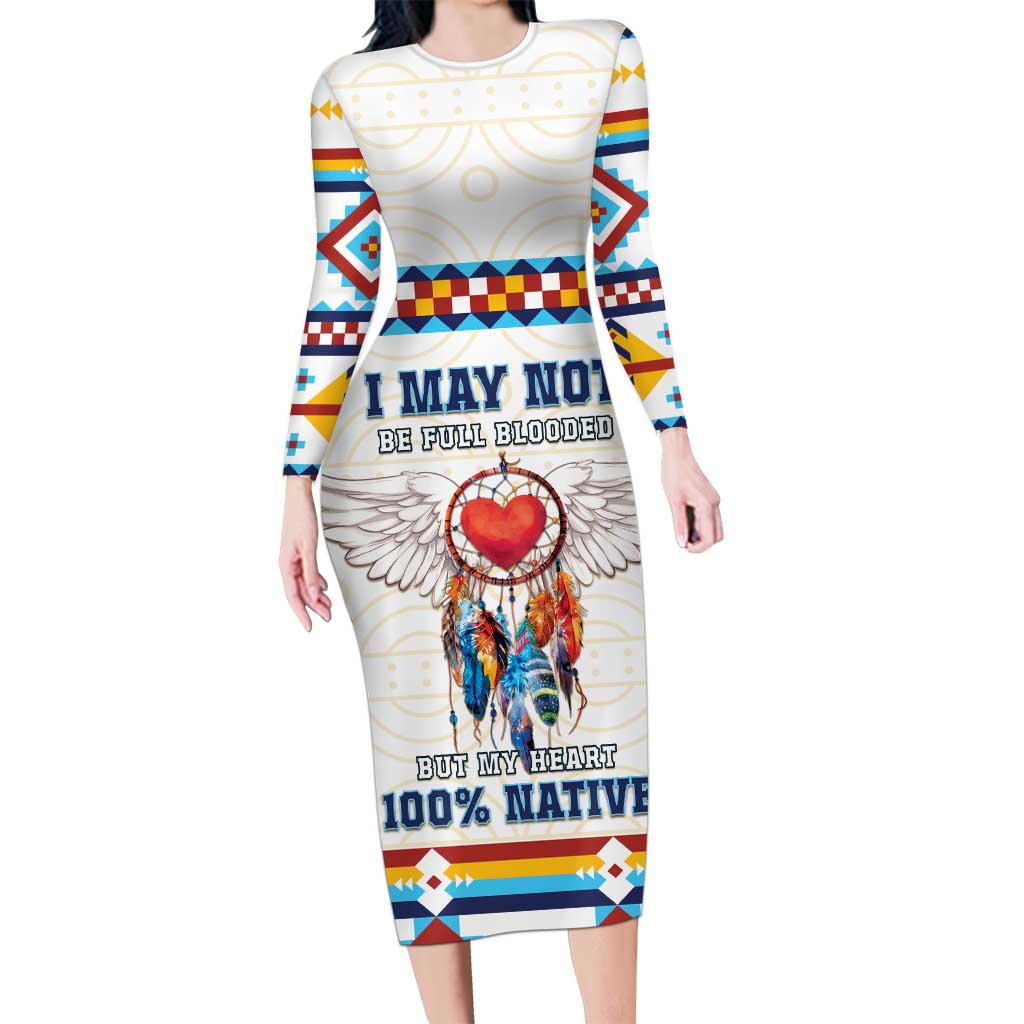 Native American Love Family Matching Long Sleeve Bodycon Dress and Hawaiian Shirt Dream Catcher With Angel Wings
