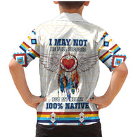 Native American Love Family Matching Mermaid Dress and Hawaiian Shirt Dream Catcher With Angel Wings