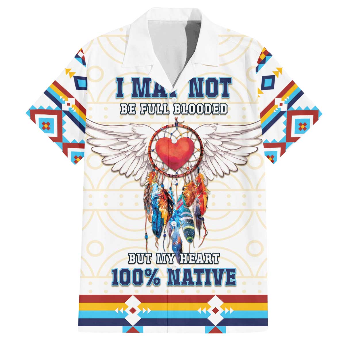 Native American Love Family Matching Off The Shoulder Long Sleeve Dress and Hawaiian Shirt Dream Catcher With Angel Wings