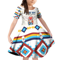Native American Love Family Matching Off Shoulder Short Dress and Hawaiian Shirt Dream Catcher With Angel Wings