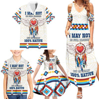 Native American Love Family Matching Summer Maxi Dress and Hawaiian Shirt Dream Catcher With Angel Wings