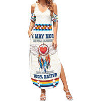 Native American Love Family Matching Summer Maxi Dress and Hawaiian Shirt Dream Catcher With Angel Wings