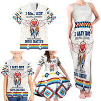 Native American Love Family Matching Tank Maxi Dress and Hawaiian Shirt Dream Catcher With Angel Wings