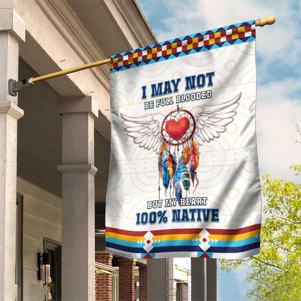 Native American Love Garden Flag Dream Catcher With Angel Wings