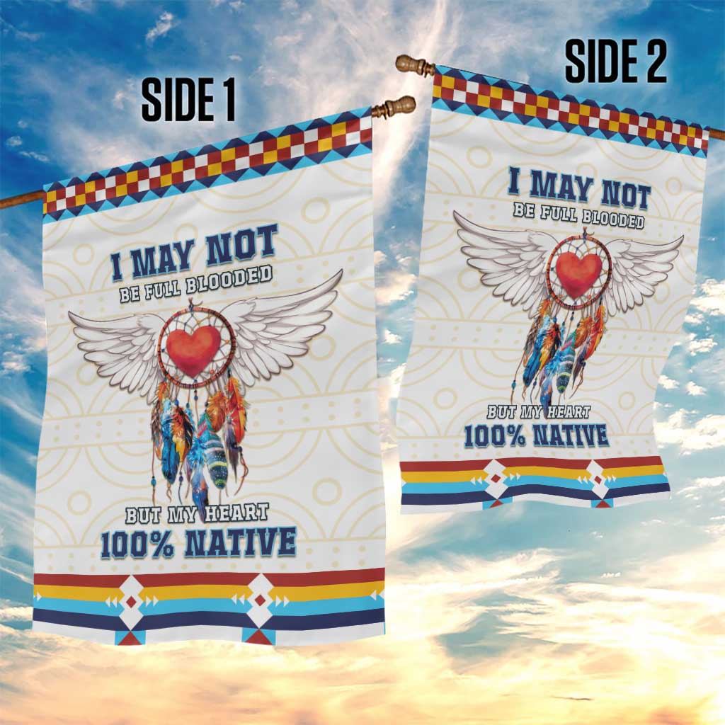 Native American Love Garden Flag Dream Catcher With Angel Wings