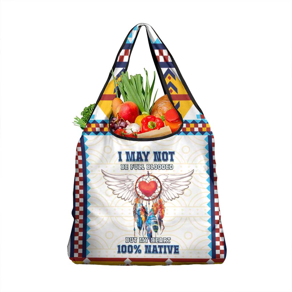 Native American Love Grocery Bag Dream Catcher With Angel Wings