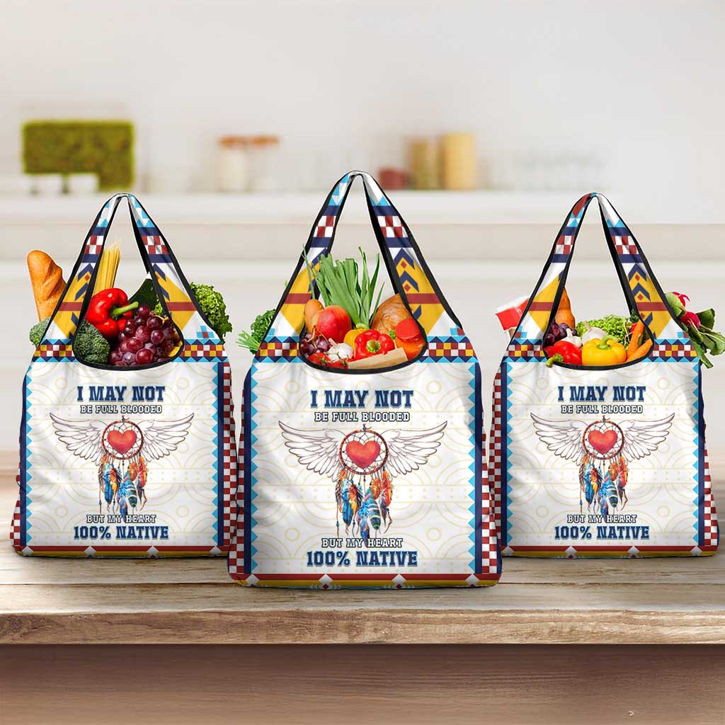 Native American Love Grocery Bag Dream Catcher With Angel Wings