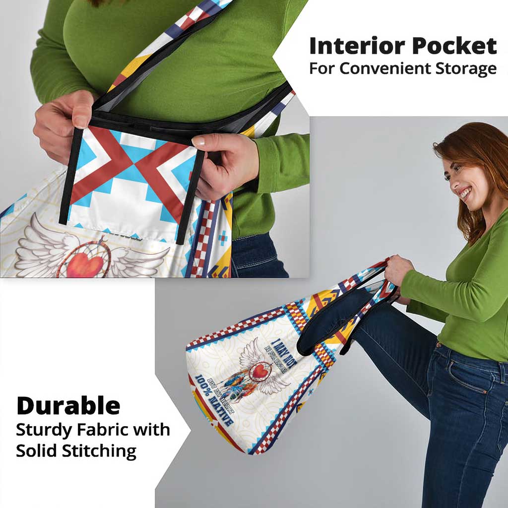 Native American Love Grocery Bag Dream Catcher With Angel Wings