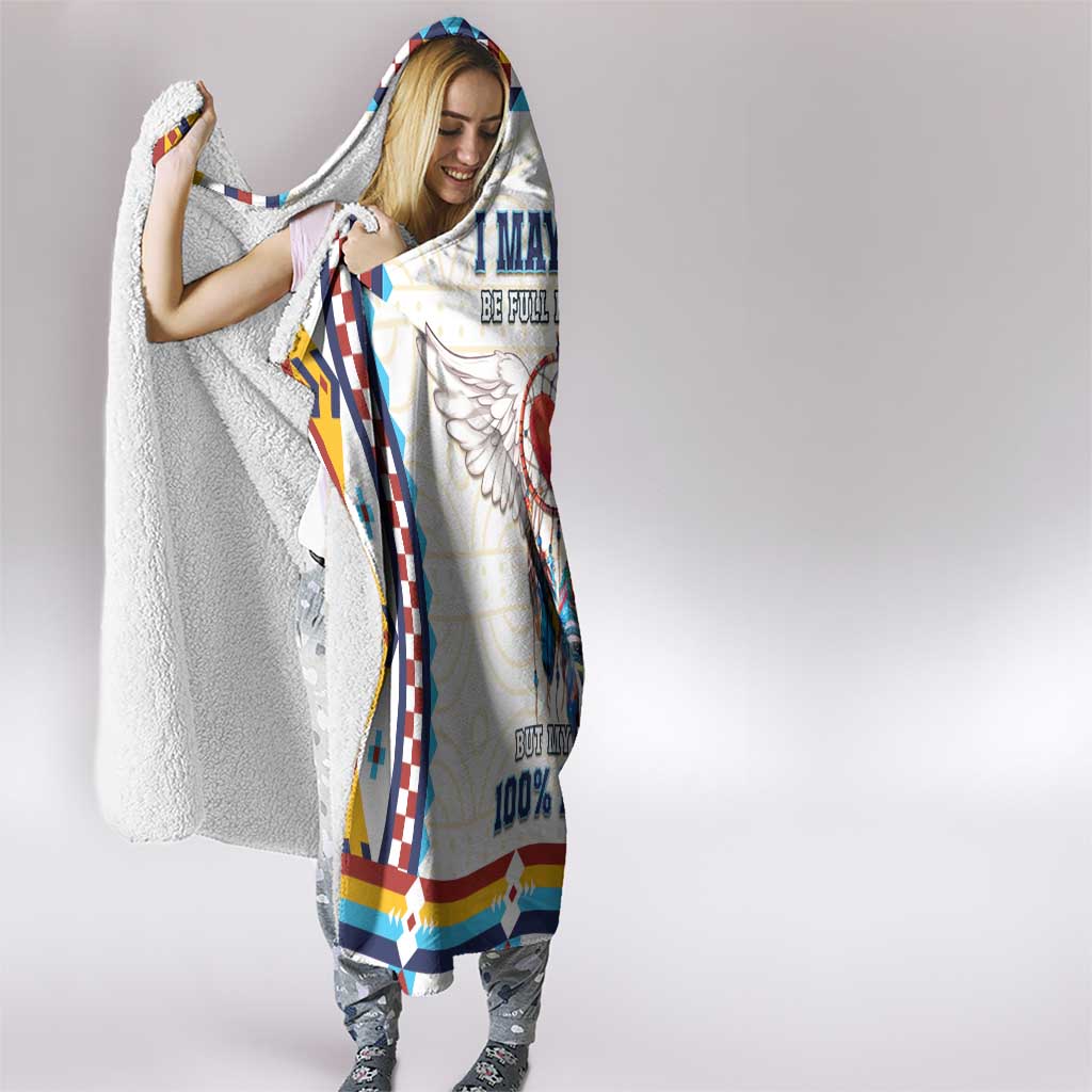 Native American Love Hooded Blanket Dream Catcher With Angel Wings