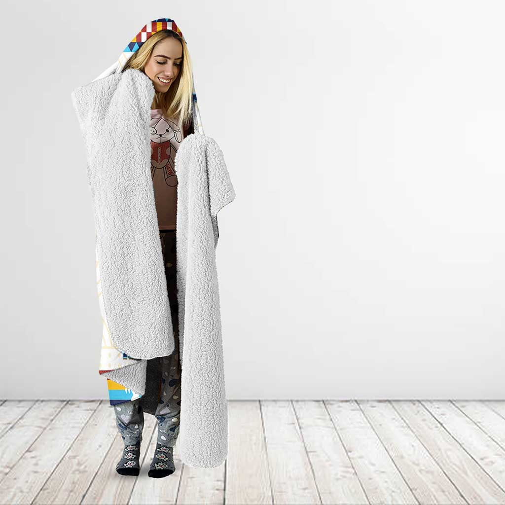 Native American Love Hooded Blanket Dream Catcher With Angel Wings