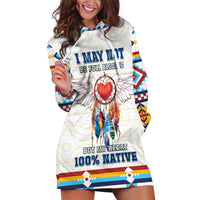 Native American Love Hoodie Dress Dream Catcher With Angel Wings