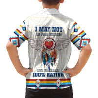 Native American Love Kid Hawaiian Shirt Dream Catcher With Angel Wings