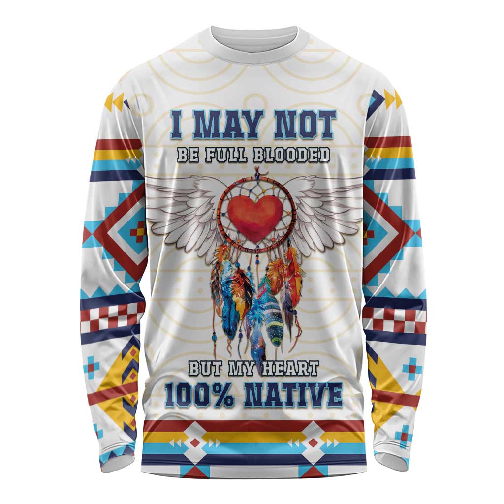 Native American Love Long Sleeve Shirt Dream Catcher With Angel Wings