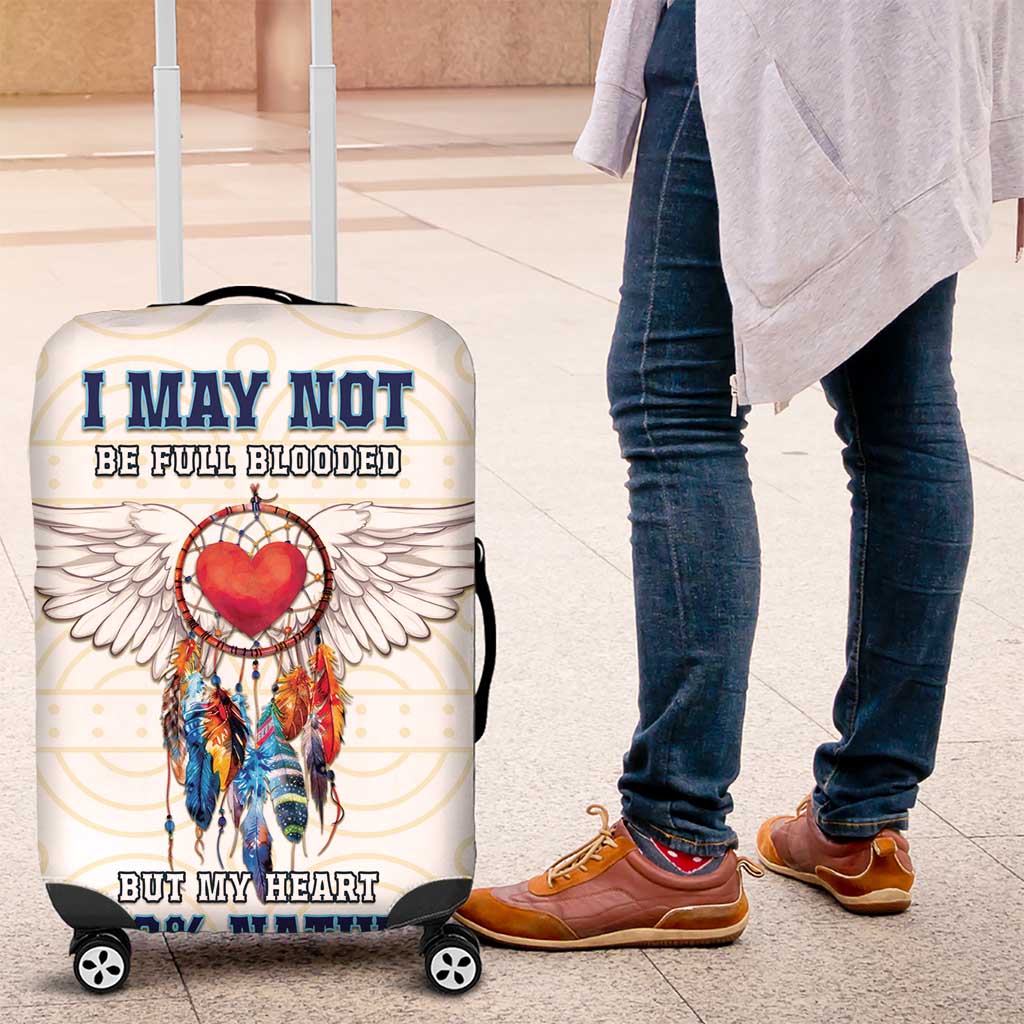 Native American Love Luggage Cover Dream Catcher With Angel Wings