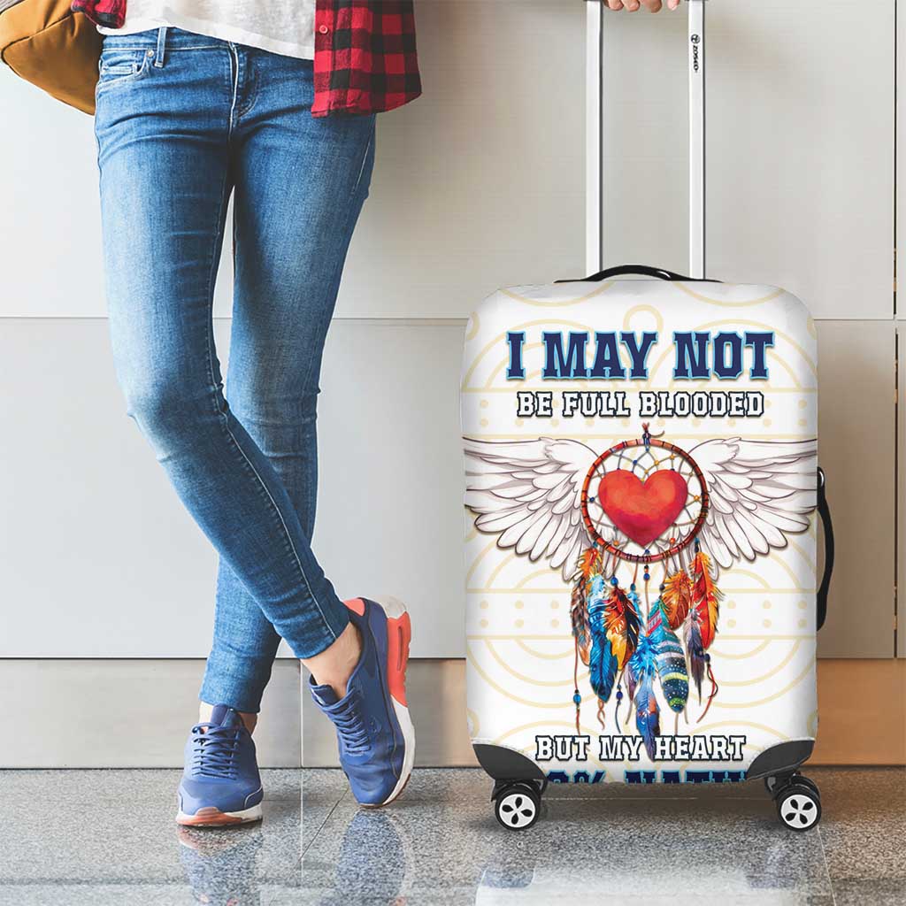 Native American Love Luggage Cover Dream Catcher With Angel Wings