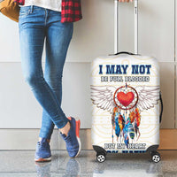 Native American Love Luggage Cover Dream Catcher With Angel Wings