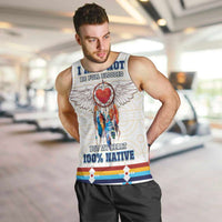 Native American Love Men Tank Top Dream Catcher With Angel Wings