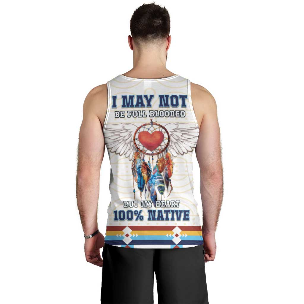 Native American Love Men Tank Top Dream Catcher With Angel Wings