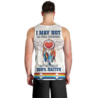 Native American Love Men Tank Top Dream Catcher With Angel Wings