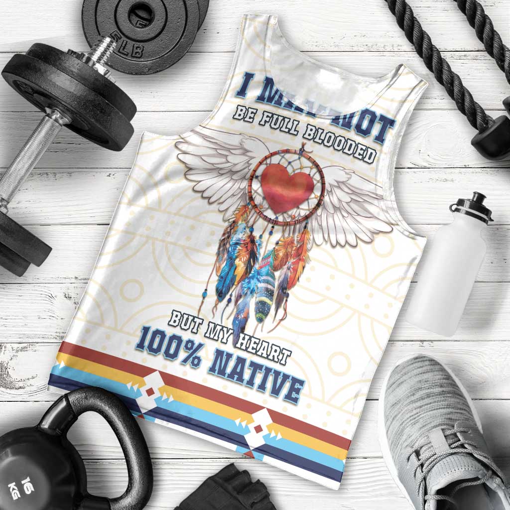 Native American Love Men Tank Top Dream Catcher With Angel Wings