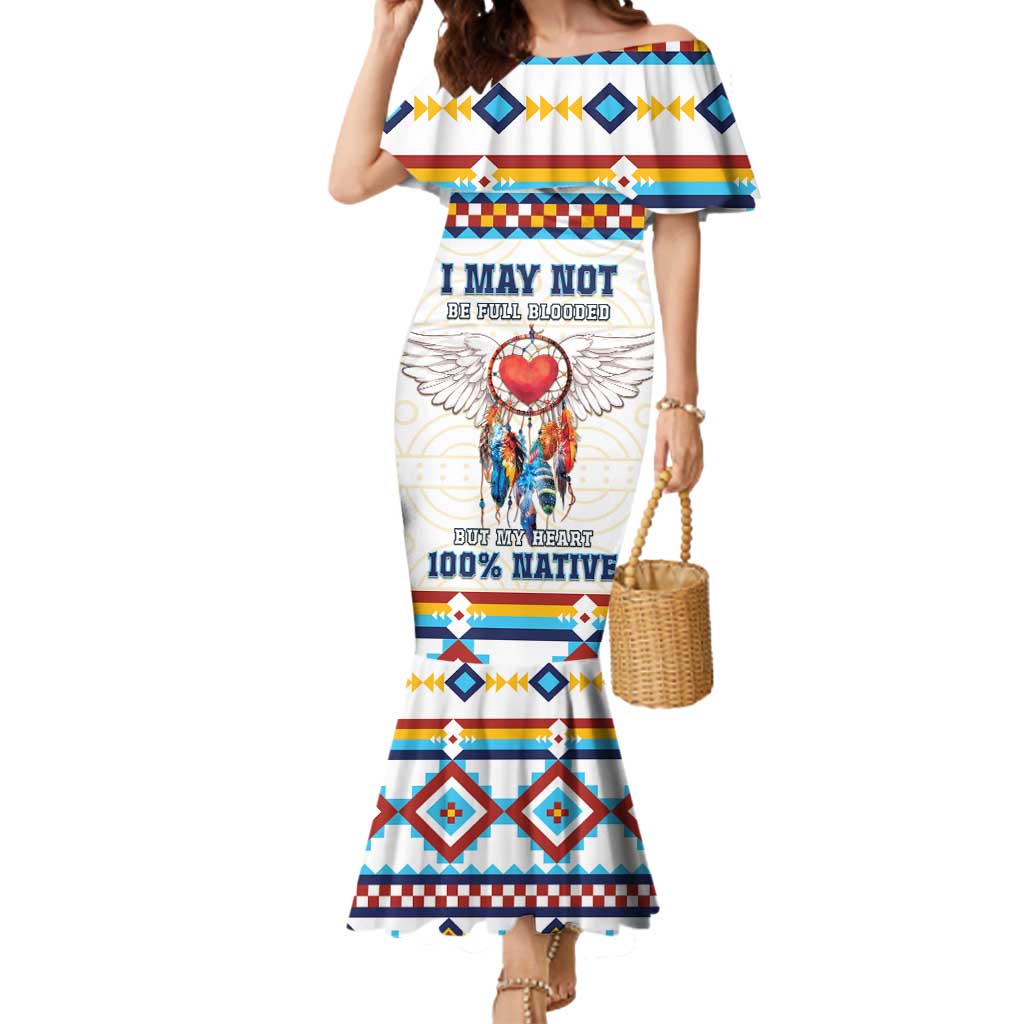 Native American Love Mermaid Dress Dream Catcher With Angel Wings