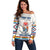 Native American Love Off Shoulder Sweater Dream Catcher With Angel Wings