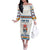 Native American Love Off The Shoulder Long Sleeve Dress Dream Catcher With Angel Wings