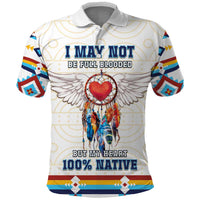 Native American Love Polo Shirt Dream Catcher With Angel Wings