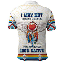 Native American Love Polo Shirt Dream Catcher With Angel Wings